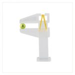 C-Curve Holder Clear Pinch Klammer