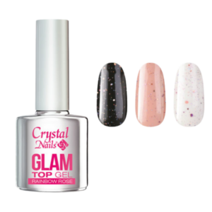 GLAM TOP Gel 4ml Rainbow Rose Hema Free