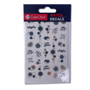 Water Decals             Schneeflocken/gold
