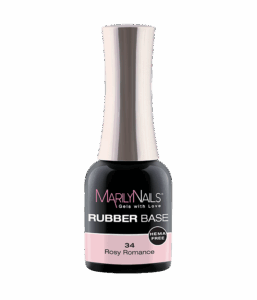 MN Rubber Base#34 7ml Rosy Romance Hema Free