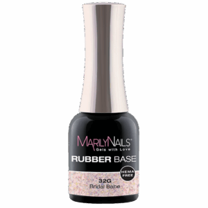 MN Rubber Base#32 FG  7ml Bridal Babe Hema Free