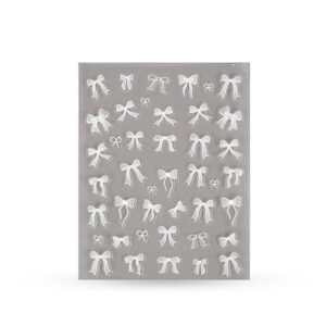 CN Nail Sticker CN-28 Weiße Schleifen