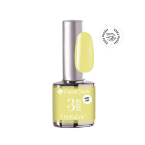 3 STEP CrystaLac 3S167 Pastell Gelb 8 ml – hochwertiger UV- und LED-Gellack in zartem Pastellgelb mit cremiger Textur, hoher Deckkraft und langanhaltendem Glanz für elegante Gelnägel.